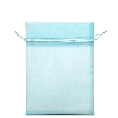 sacchetto organza celeste linea cortesia starter kit